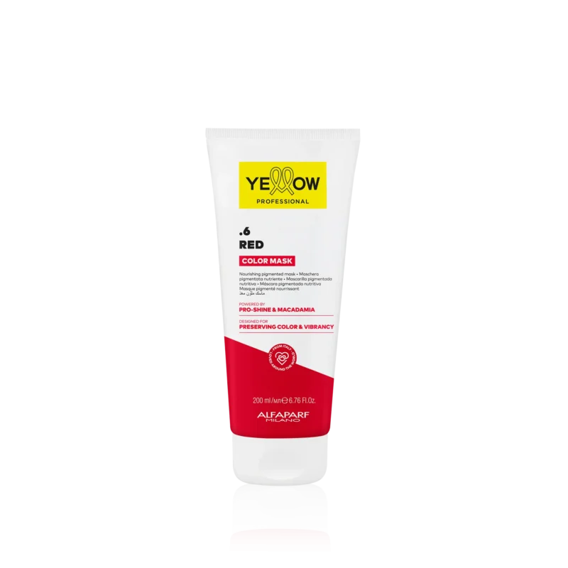 Alfaparf Yellow Professional Color Mask .6 Red 200ml – Μάσκα Θρέψης & Ενίσχυσης Κόκκινων Αποχρώσεων