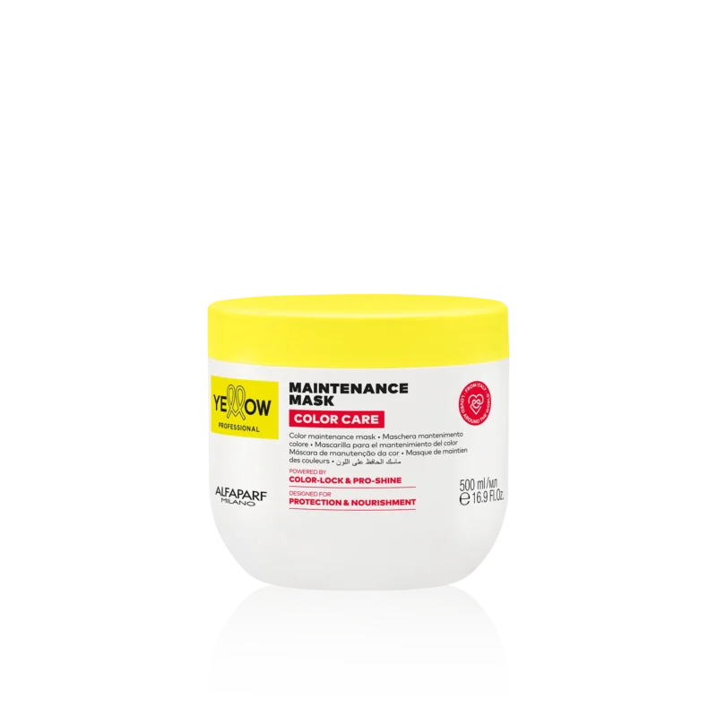 Alfaparf Yellow Professional Color Care Maintenance Mask 500ml – Μάσκα Θρέψης & Προστασίας για Βαμμένα Μαλλιά