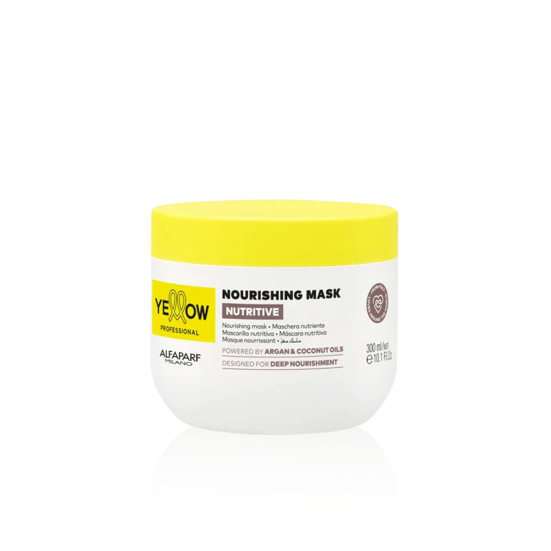 Alfaparf Yellow Professional Nutritive Nourishing Mask 300ml – Μάσκα Θρέψης & Ενυδάτωσης για Ξηρά και Ταλαιπωρημένα Μαλλιά