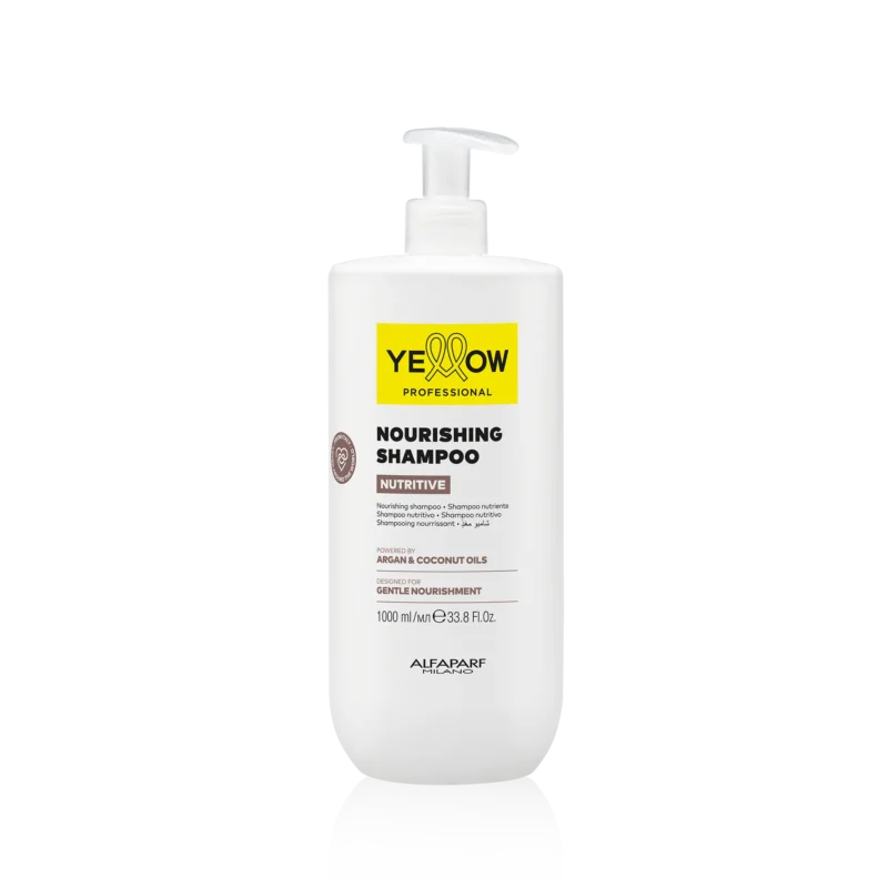 Alfaparf Yellow Professional Nutritive Nourishing Shampoo 1000ml – Σαμπουάν Θρέψης & Ενυδάτωσης για Ξηρά Μαλλιά
