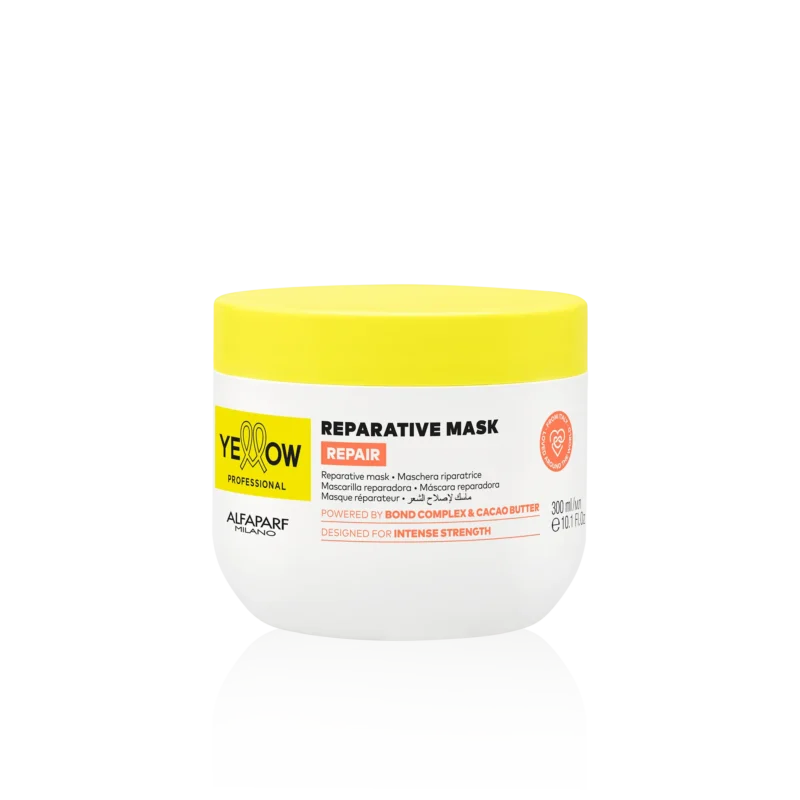 Alfaparf Yellow Professional Reparative Mask 300ml – Μάσκα Βαθιάς Αναδόμησης & Θρέψης για Κατεστραμμένα Μαλλιά