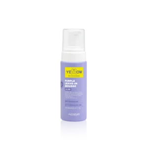 Alfaparf Yellow Professional Silver Purple Leave-in Mousse 160ml – Αφρός Leave-In Κατά του Κιτρινίσματος για Λάμψη & Επανόρθωση