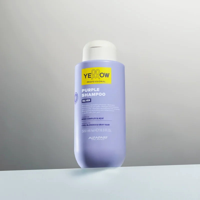 Alfaparf Yellow Professional Silver Purple Shampoo 500ml – Σαμπουάν Κατά του Κιτρινίσματος για Ξανθά & Γκρίζα Μαλλιά - Image 3