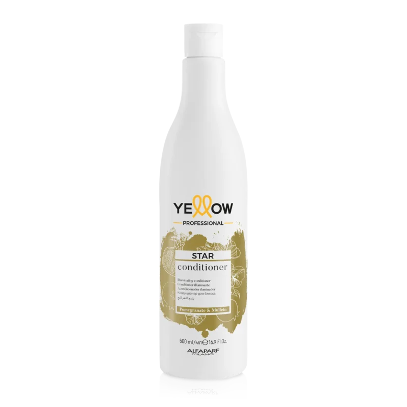 Alfaparf Yellow Star Illuminating Conditioner 500ml – Μαλακτική Κρέμα για Εκθαμβωτική Λάμψη & Απαλότητα