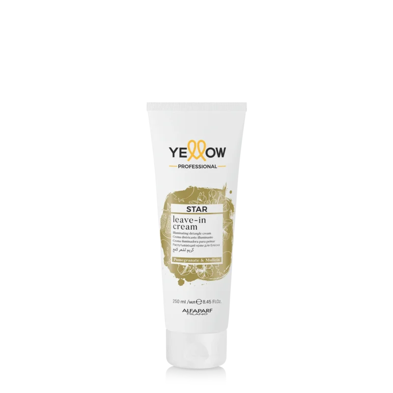 Alfaparf Yellow Star Leave-in Cream 250ml – Κρέμα Λάμψης Χωρίς Ξέβγαλμα για Απαλά & Φωτεινά Μαλλιά