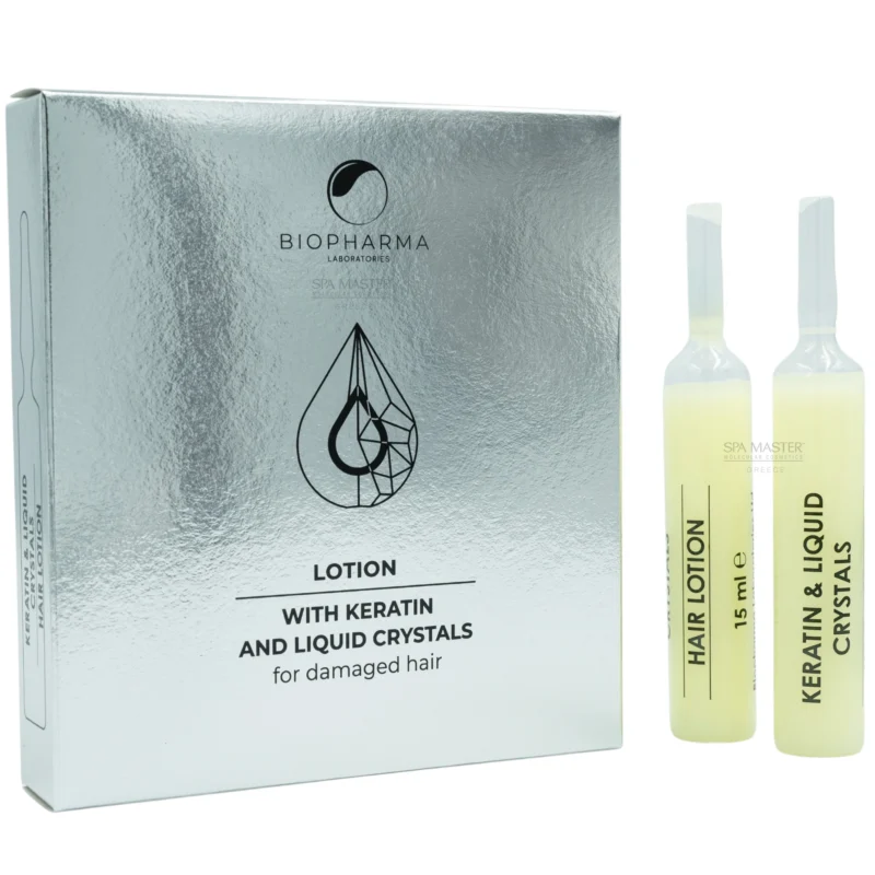 Biopharma Bio Oil Lotion with Keratin, Liquid Crystals and Panthenol 5x15ml | Αμπούλες Αναδόμησης για Ταλαιπωρημένα Μαλλιά