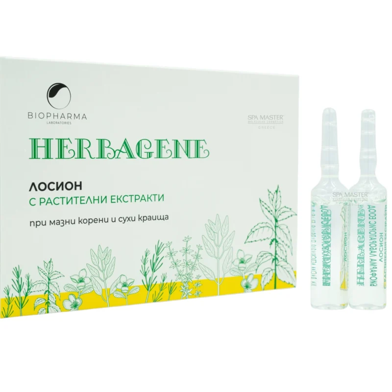 Biopharma Herbagene Αμπούλες κατά της Πιτυρίδας, της Τριχόπτωσης & της Λιπαρότητας 8x10ml
