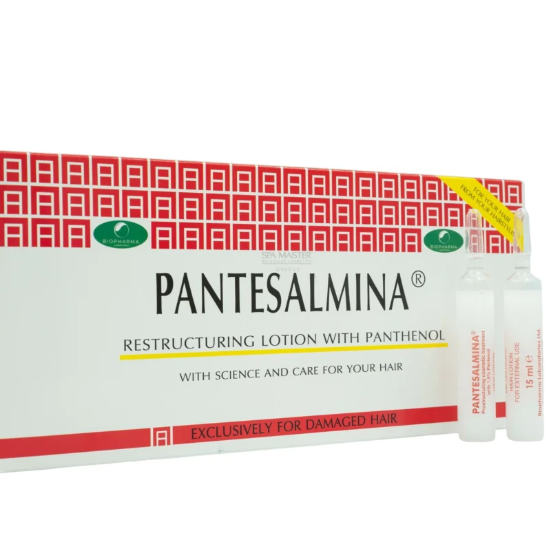 Biopharma Pantesalmina 12x15ml | Αμπούλες Αναδόμησης με Πανθενόλη για Ταλαιπωρημένα Μαλλιά