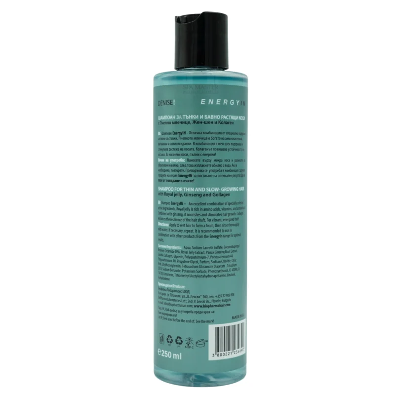 Biopharma EnergyIn Shampoo 250ml | Σαμπουάν για Λεπτά & Αργά Αναπτυσσόμενα Μαλλιά - Image 2