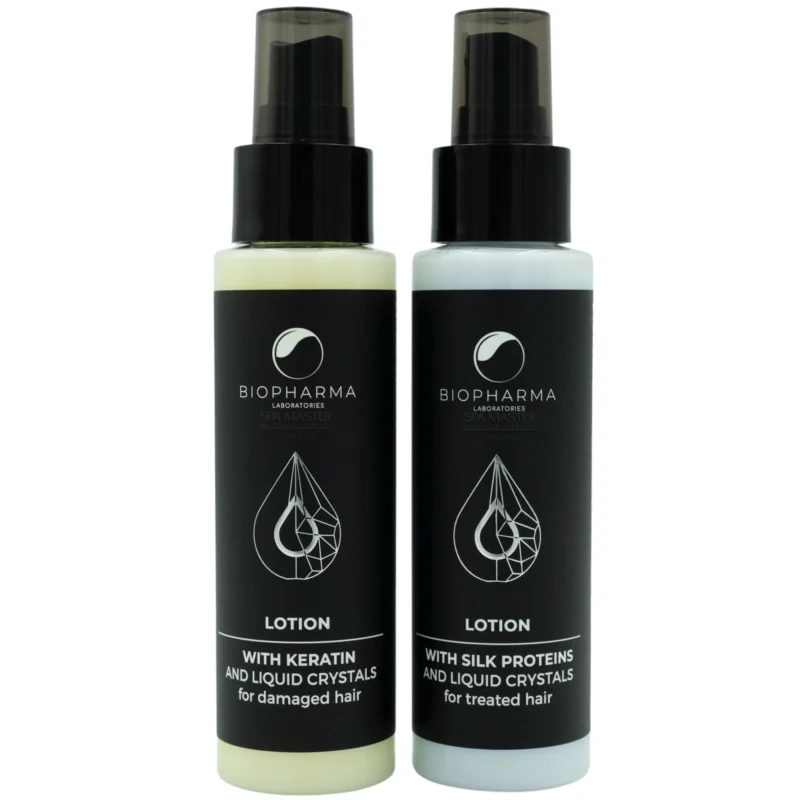 Biopharma Lotion with Keratin and Liquid Crystals 110ml | Λοσιόν Χωρίς Ξέβγαλμα για Κατεστραμμένα Μαλλιά με Κερατίνη & Πανθενόλη - Image 3