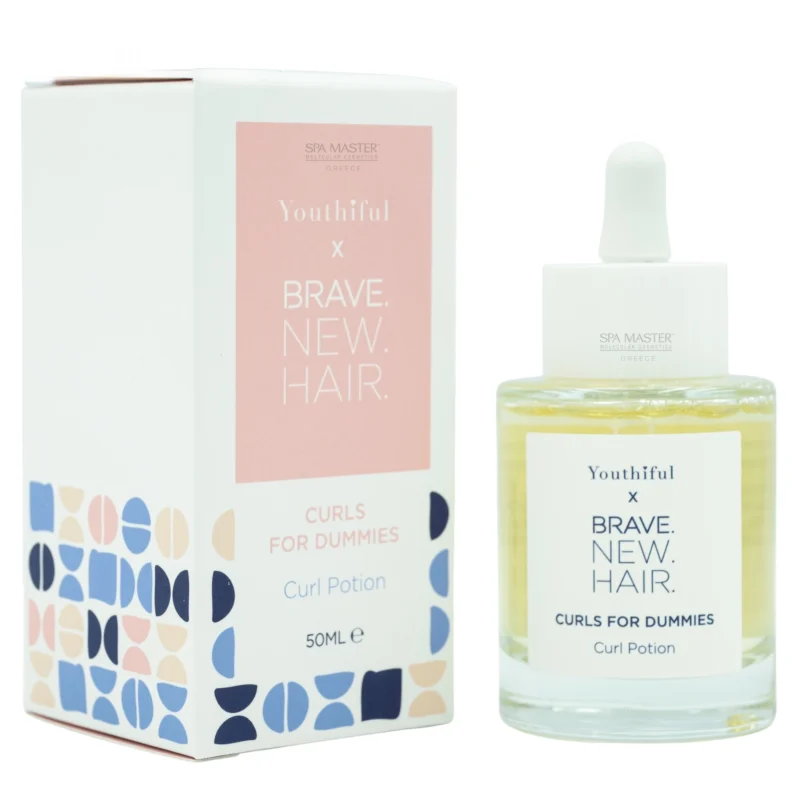 Brave New Hair x Youthful Curls for Dummies Curl Potion 50ml – Ορός για Τέλειες Μπούκλες με Προστασία & Ενυδάτωση