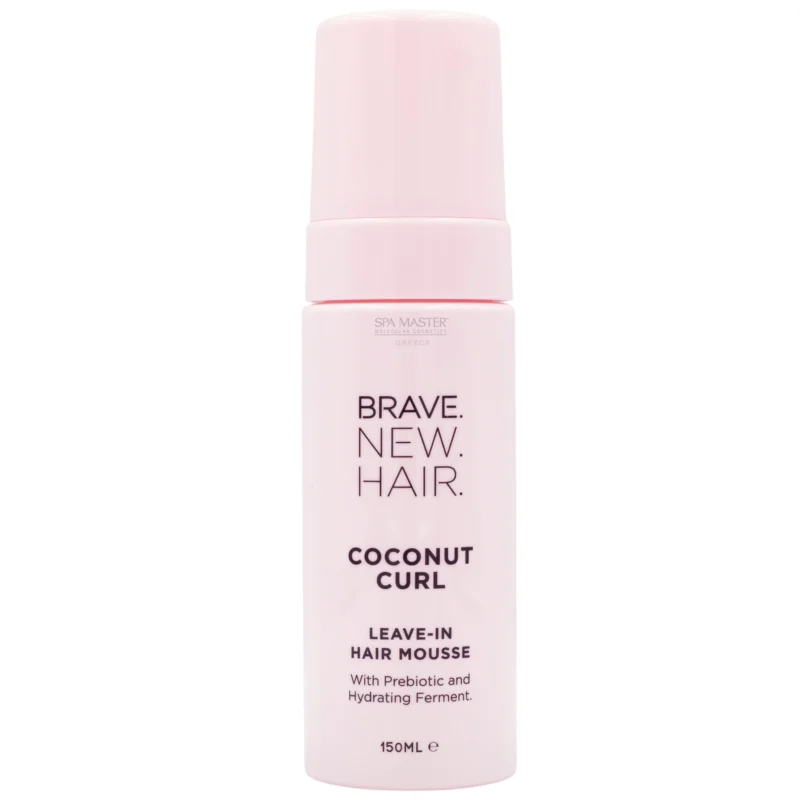 Brave New Hair Coconut Curl Leave-In Mousse 150ml – Φυσικός Αφρός για Μπούκλες με Πρεβιοτικά & Ένζυμο Κάκτου - Image 2