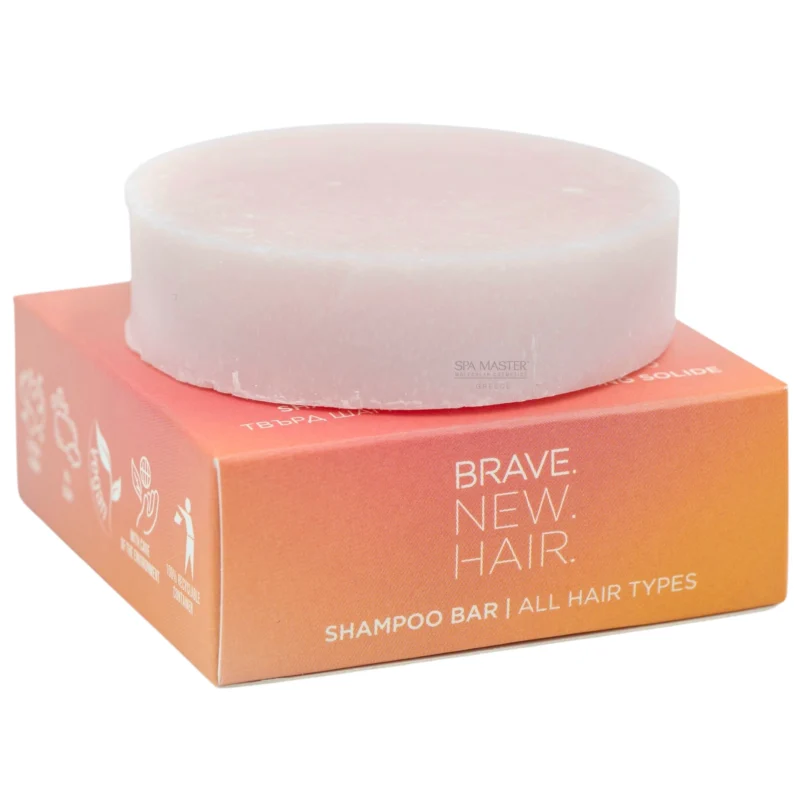 Brave New Hair Shampoo Bar 50gr - Στερεό Σαμπουάν με Έλαιο Καρύδας & Αλόη Βέρα Καθαρισμός & Ενυδάτωση με Φυσικά Συστατικά - Image 2