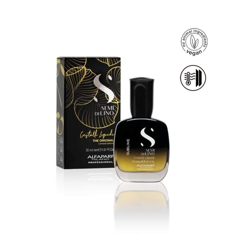 Alfaparf Milano Semi di Lino Sublime Cristalli Liquidi Limited Edition 30ml – Ορός Λάμψης & Λείανσης για Μεταξένια Μαλλιά - Image 2