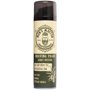 MEN'S MASTER "Aloe and Green Tea" Shaving Foam – Αφρός Ξυρίσματος με Αλόη & Πράσινο Τσάι