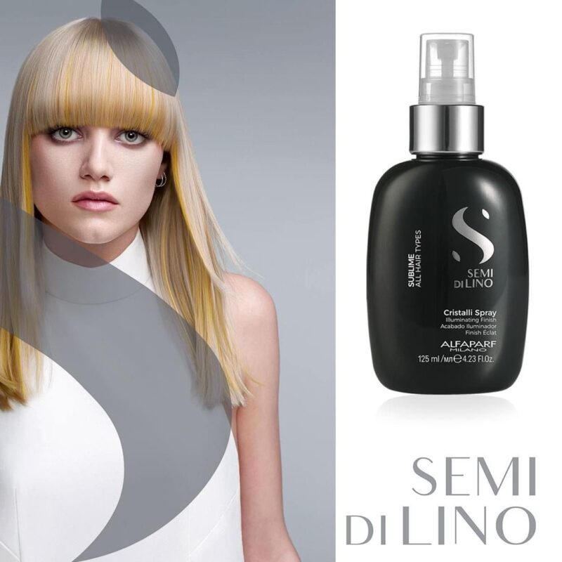 Alfaparf Milano Semi di Lino Sublime Cristalli Spray 125ml – Λαμπερό Spray Φινιρίσματος με Κρυστάλλους για Μεταξένια Μαλλιά - Image 2