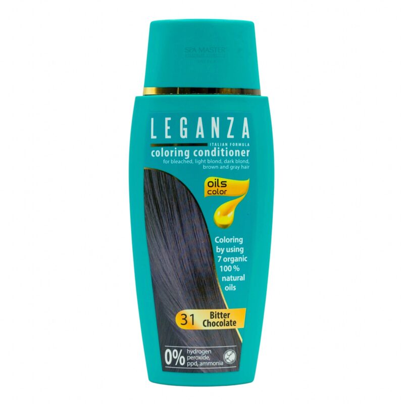 Leganza Coloring Conditioner - Μαλακτική Κρέμα Μαλλιών με Χρώμα Χωρίς Αμμωνία 150ml No31 Bitter Chocolate/Σοκολατί - Image 5