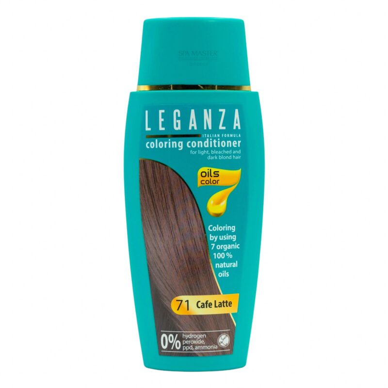 Leganza Coloring Conditioner - Μαλακτική Κρέμα Μαλλιών με Χρώμα Χωρίς Αμμωνία 150ml No71 Cafe Latte/Ξανθό Καφέ - Image 5