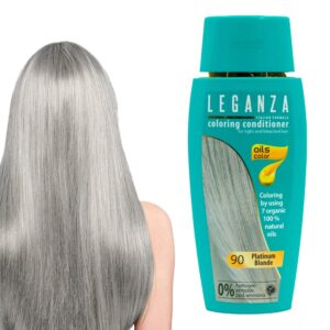 Leganza Coloring Conditioner - Μαλακτική Κρέμα Μαλλιών με Χρώμα Χωρίς Αμμωνία 150ml No90 Platinum Blonde/Ξανθό Πλατινέ