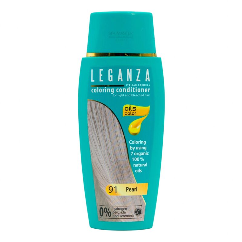 Leganza Coloring Conditioner - Μαλακτική Κρέμα Μαλλιών με Χρώμα Χωρίς Αμμωνία 150ml No91 Pearl/Περλέ - Image 5