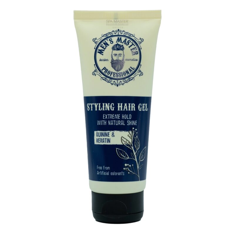 MEN’S MASTER Styling Hair Gel Quinine & Keratin 100ml – Για Απόλυτο Κράτημα, Ενδυνάμωση & Φυσική Λάμψη