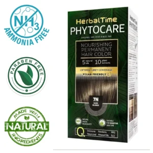 Βαφή μαλλιών χωρίς αμμωνία Σκούρο ξανθό Dark Blonde7N - Herbal Time PhytoCare