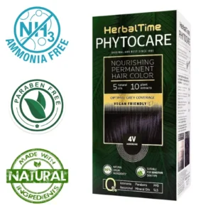 Βαφή μαλλιών χωρίς αμμωνία Μελιτζανί Aubergine 4V - Herbal Time PhytoCare