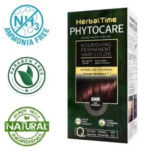 Βαφή μαλλιών χωρίς αμμωνία Ακαζού Red Mahogany 6NR - Herbal Time PhytoCare