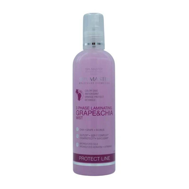 3-Phase Laminating Grape & Chia Mist Spa Master – Τριφασική Θερμοπροστασία Μαλλιών (350ml)