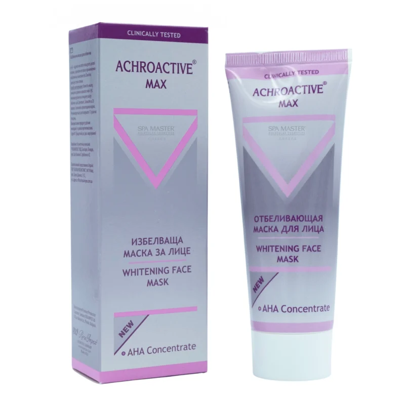Achroactive Max Whitening Face Mask 75 ml – Λευκαντική Μάσκα Προσώπου για Λαμπερή & Ενιαία Όψη