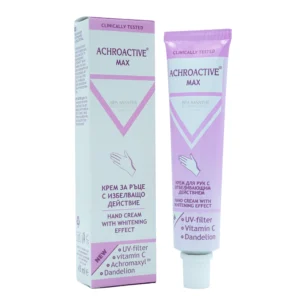 Achroactive Max Whitening Hand Cream 45 ml – Λευκαντική Κρέμα Χεριών με Βιταμίνη C, Εκχύλισμα πικραλίδας & UV Φίλτρο