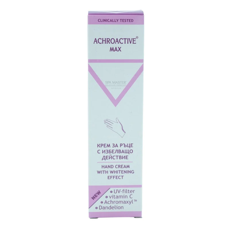 Achroactive Max Whitening Hand Cream 45 ml – Λευκαντική Κρέμα Χεριών με Βιταμίνη C, Εκχύλισμα πικραλίδας & UV Φίλτρο - Image 2