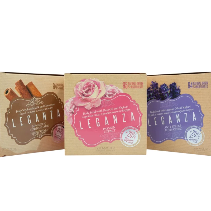 Body Scrub Έλαιο Τριαντάφυλλο και Γιαούρτι - Passion +20% bonus Leganza 240g - Image 7