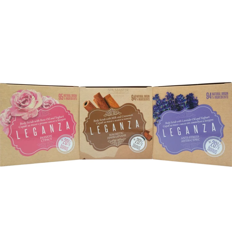 Body Scrub Έλαιο Τριαντάφυλλο και Γιαούρτι - Passion +20% bonus Leganza 240g - Image 6