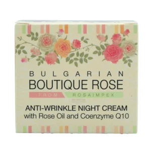 Bulgarian Boutique Rose Q10 Night Anti-Wrinkle Cream 45ml – Αντιρυτιδική Κρέμα Νυκτός με Συνένζυμο Q10 & Ροδέλαιο