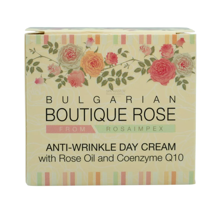 Bulgarian Boutique Rose Anti-Wrinkle Day Cream Q10 & Rose Oil 45ml – Αντιρυτιδική Κρέμα Ημέρας με Ροδέλαιο & Συνένζυμο Q10