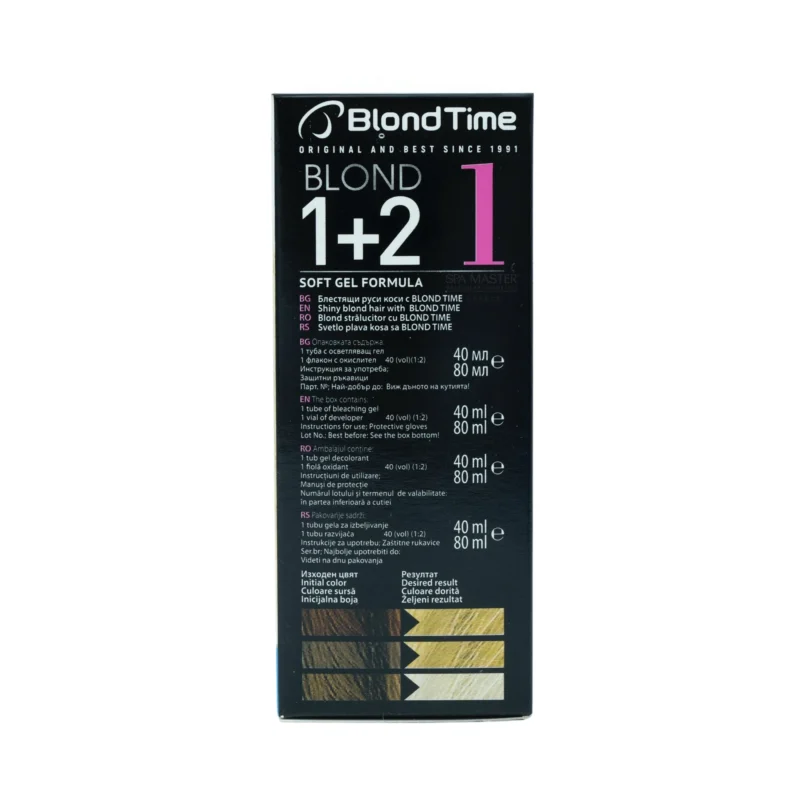 Blond Time 1+2 Hair Lightening System – Σύστημα Ξανοίγματος Μαλλιών έως και 4 Τόνους - Image 4