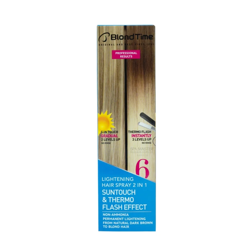 Blond Time Suntouch & Thermo Effect Hair Lightening Spray 150ml – Ξανθιστικό Spray Μαλλιών χωρίς Αμμωνία με Φυσική & Θερμική Δράση - Image 2