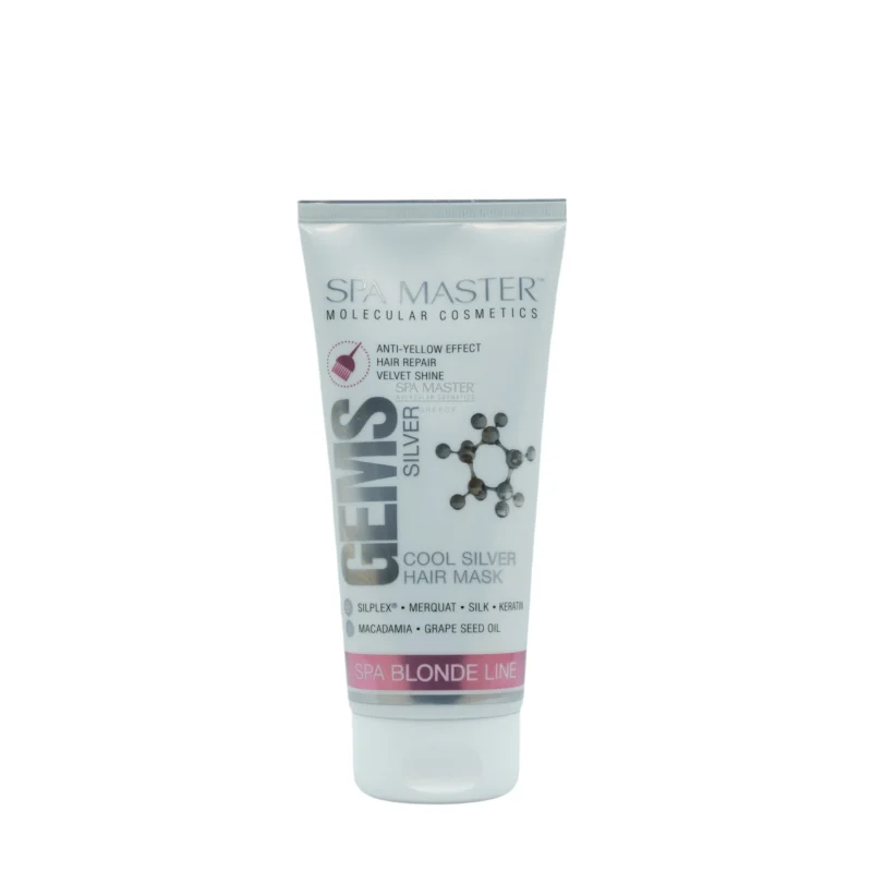 Spa Master Gems Cool Silver Hair Mask 200ml – Μάσκα Κατά του Κιτρινίσματος για Ξανθά & Γκρίζα Μαλλιά