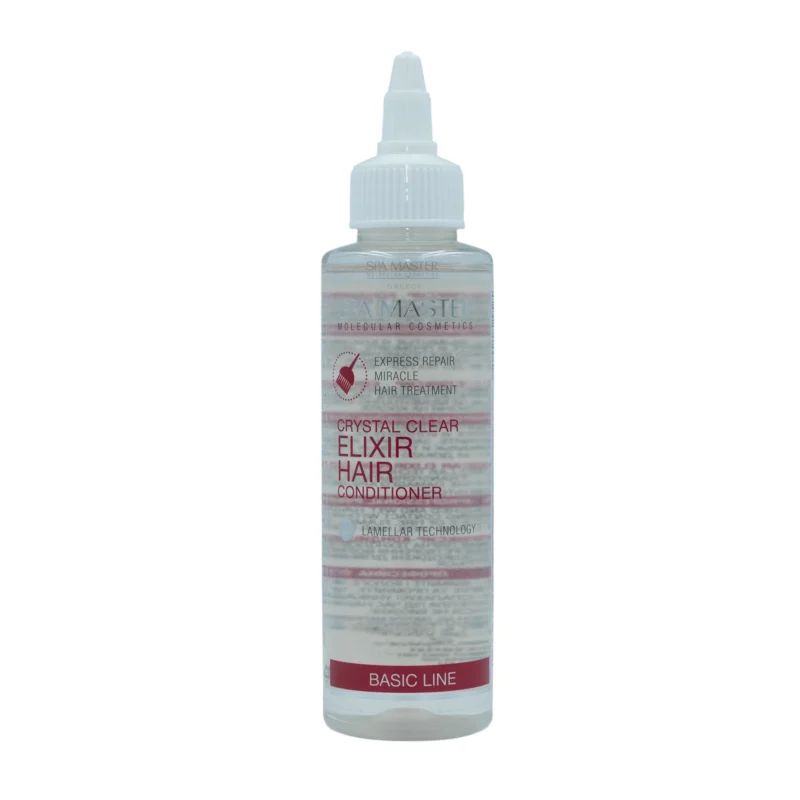 Spa Master Crystal Clear Elixir Hair Conditioner 135ml – Μαλακτική Κρέμα για Ενυδάτωση, Λάμψη & Επανόρθωση