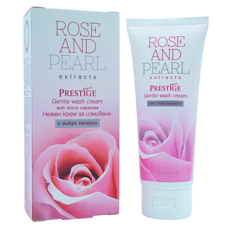 Vip's Prestige Rose & Pearl Gentle Wash Cream with Microcapsules 100ml – Απαλή Κρέμα Καθαρισμού με Μικροκάψουλες για Λάμψη και Θρέψη