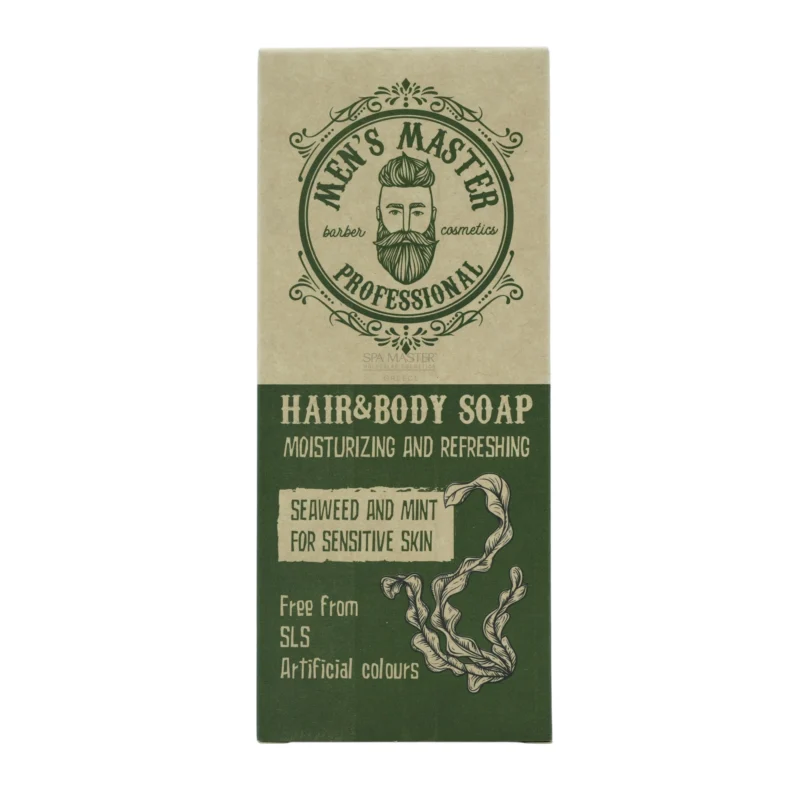 MEN’S MASTER Hair & Body Soap "Seaweed and Mint" – Απόλυτη Καθαριότητα, Δροσερή Ενέργεια - Image 3