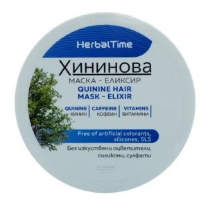 Herbal Time Quinine Hair Mask - Elixir 200ml | Ισχυρή Μάσκα Μαλλιών με Κινίνη κατά της Τριχόπτωσης & για Ανάπτυξη