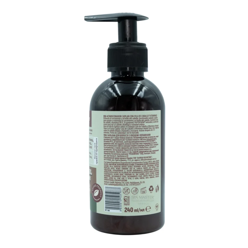 Herbal Time Horsetail Hair Balm 240ml | Bάλσαμο Μαλλιών με Εκχύλισμα Αλογοουράς για Διέγερση Ανάπτυξης & Κατά της Τριχόπτωσης - Image 3