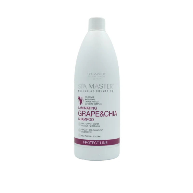 Spa Master Laminating Shampoo with Grape & Chia 970ml – Σαμπουάν Προστασίας Χρώματος για Βαμμένα Μαλλιά