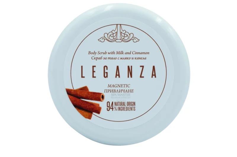 Leganza Magnetic Body Scrub with Milk & Cinnamon 240g – Scrub Σώματος με Γάλα & Κανέλα +20% Bonus - Image 4