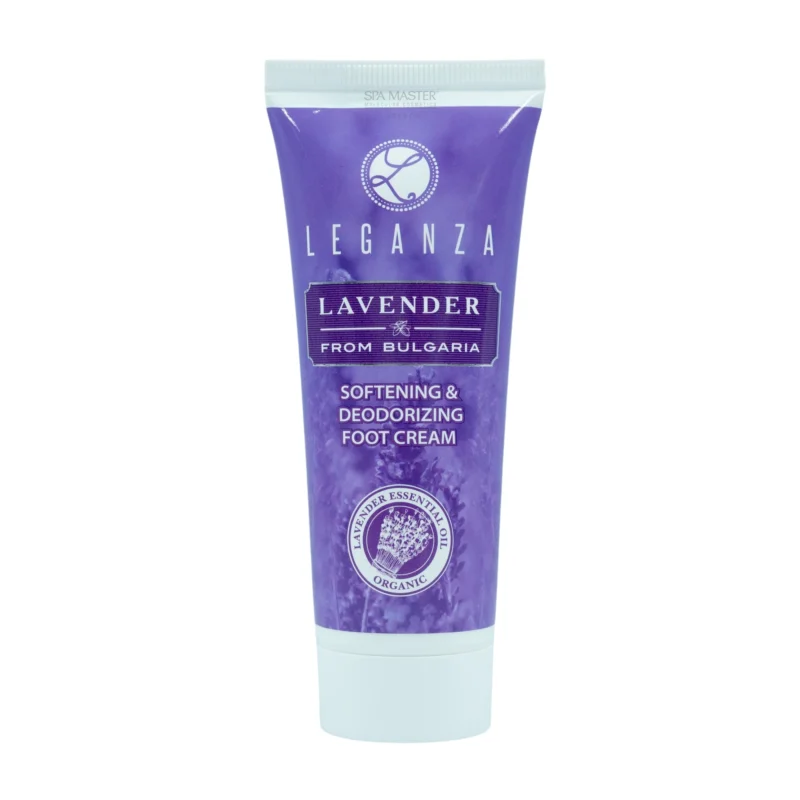 Leganza Lavender Softening & Deodorizing Foot Cream 75 ml – Μαλακτική & Αποσμητική Κρέμα Ποδιών με Αυθεντικό Βουλγαρικό Αιθέριο Έλαιο Λεβάντας