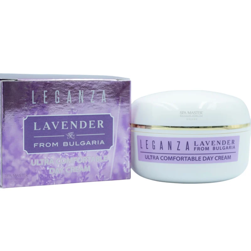 Leganza Lavender Ultra Comfortable Day Cream 45 ml – Ενυδατική Κρέμα Ημέρας με Βιολογικό Αιθέριο Έλαιο Λεβάντας - Image 2