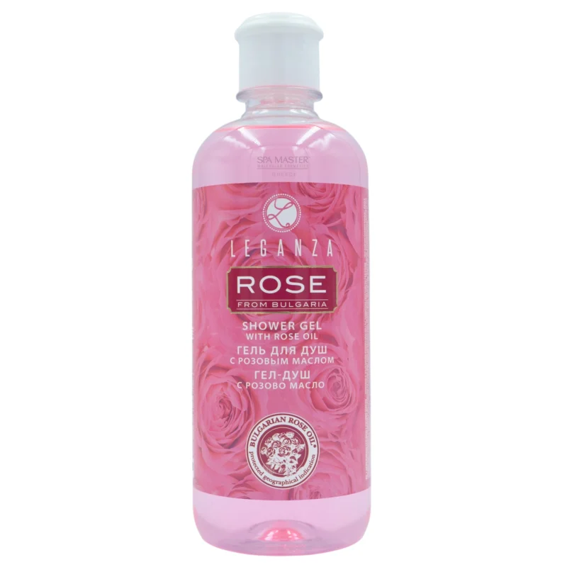 Leganza Rose Shower Gel 500ml – Αφρόλουτρο με Έλαιο Τριαντάφυλλου για Απαλή Καθαριότητα και Ενυδάτωση
