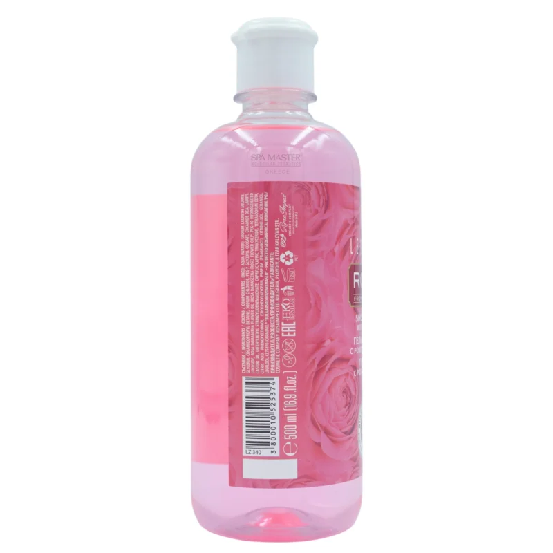 Leganza Rose Shower Gel 500ml – Αφρόλουτρο με Έλαιο Τριαντάφυλλου για Απαλή Καθαριότητα και Ενυδάτωση - Image 2